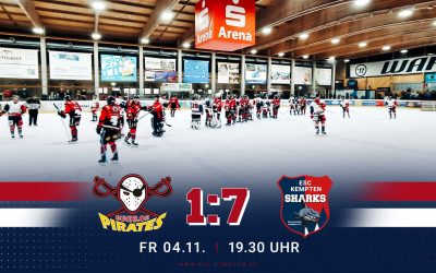 SHARKS FEGEN PIRATES MIT 1:7 AUS DEREN HALLE